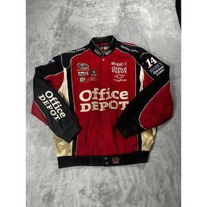 Tony Stewart JH Design Vintage Office Depot Nascar Jacket Size XL